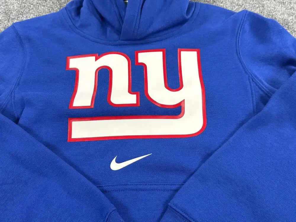 Nike New York Giants NFLYouth Small Royal Blue Pullover Hoodie Sweatshirt